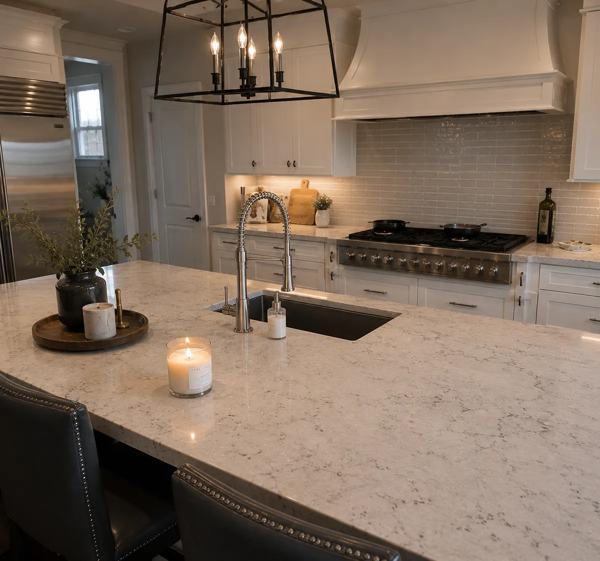 Pristine, freshly cleaned kitchen