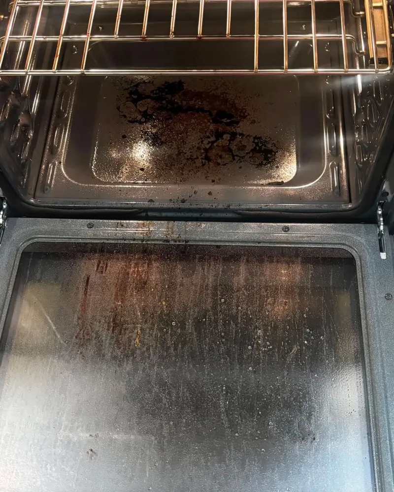 Oven, Deep Clean, before cleaning